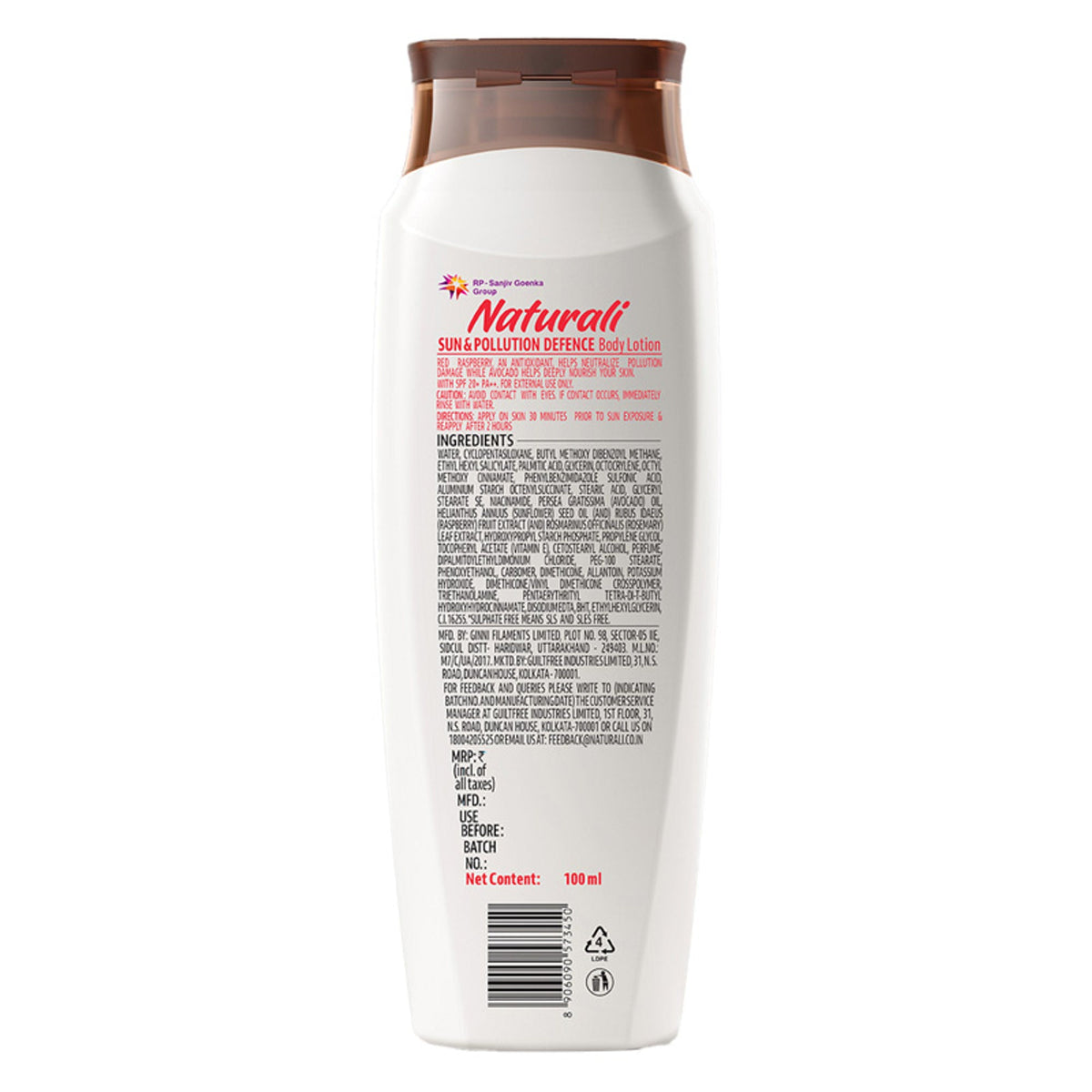 Naturali Sun & Pollution Defence Body Lotion | Grocsy