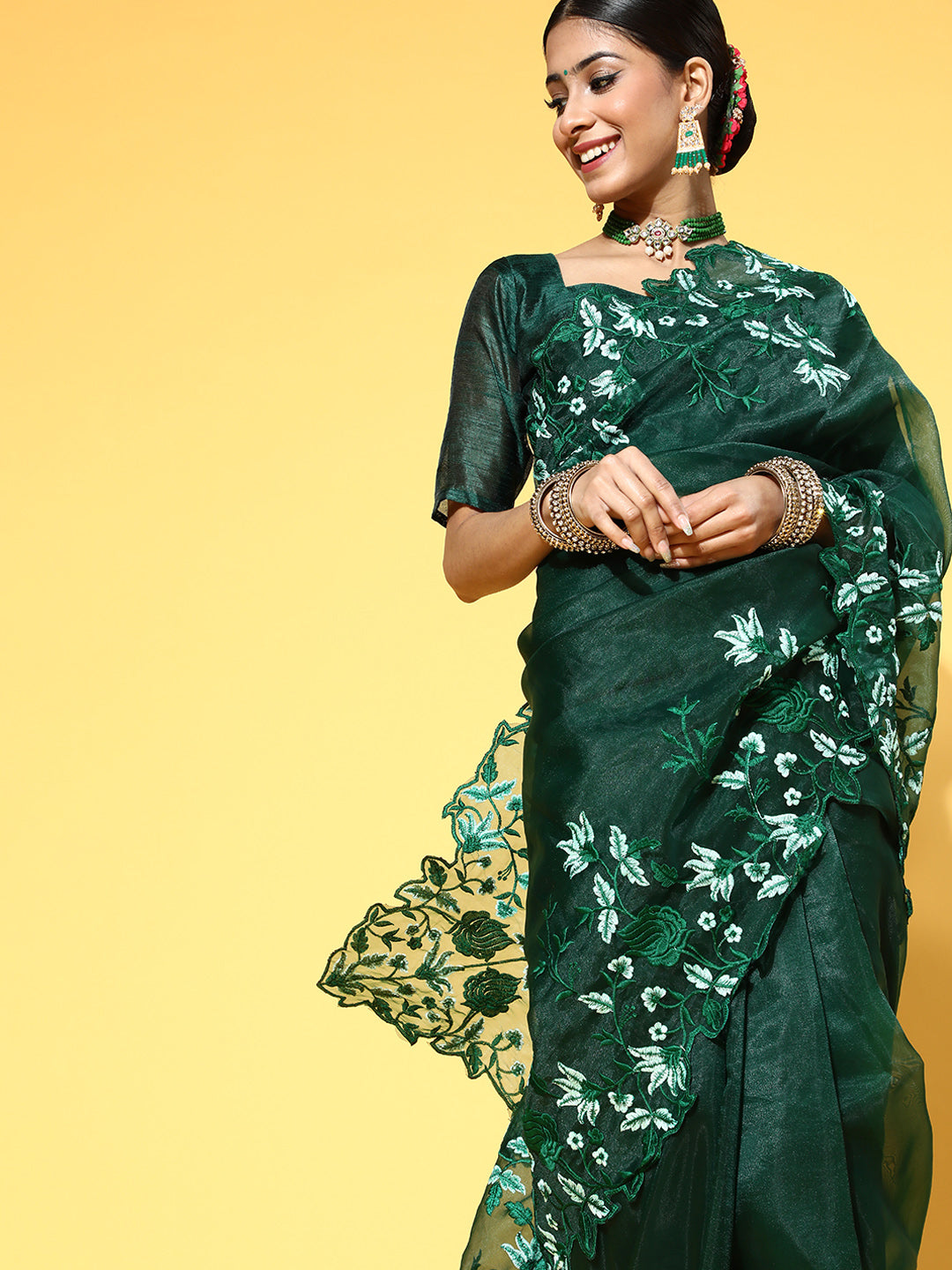 Saree Mall Solid Saree For Women | Grocsy