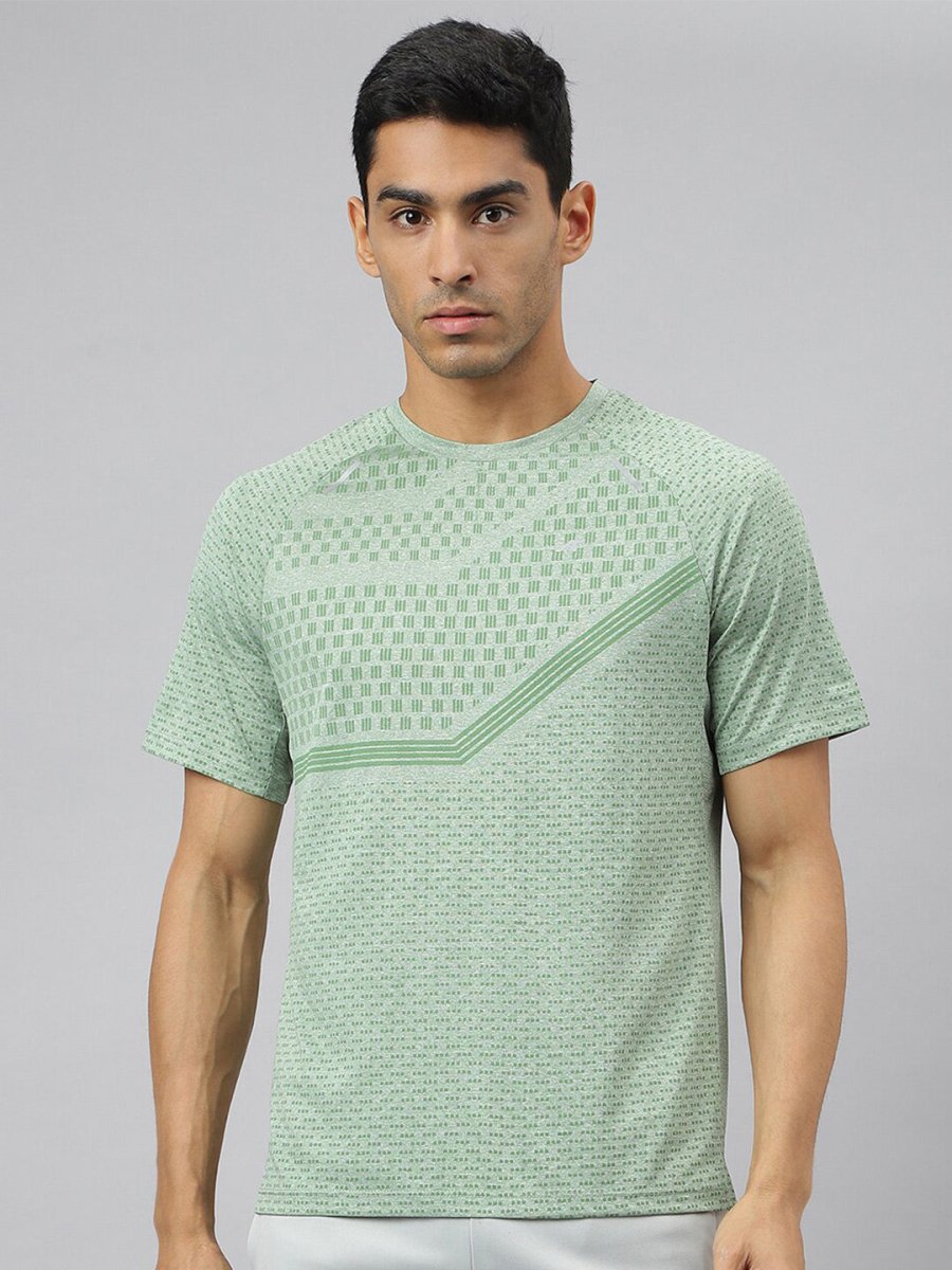 Alcis Men Anti-Static Slim-Fit Round Neck Grocsynce Running T-Shirt | Grocsy