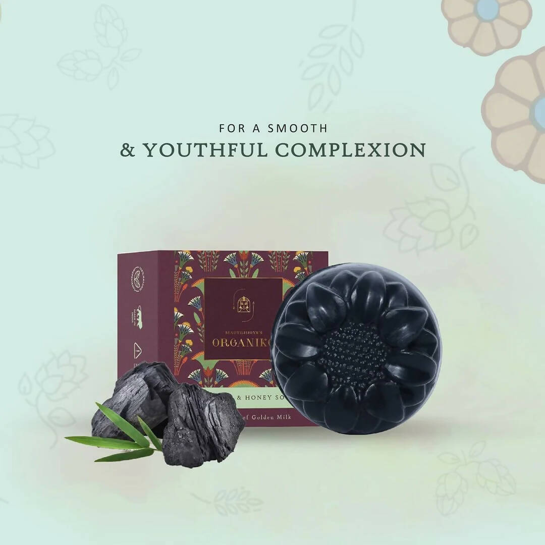 Organiko Donkey Milk Charcoal & Honey Soap | Grocsy