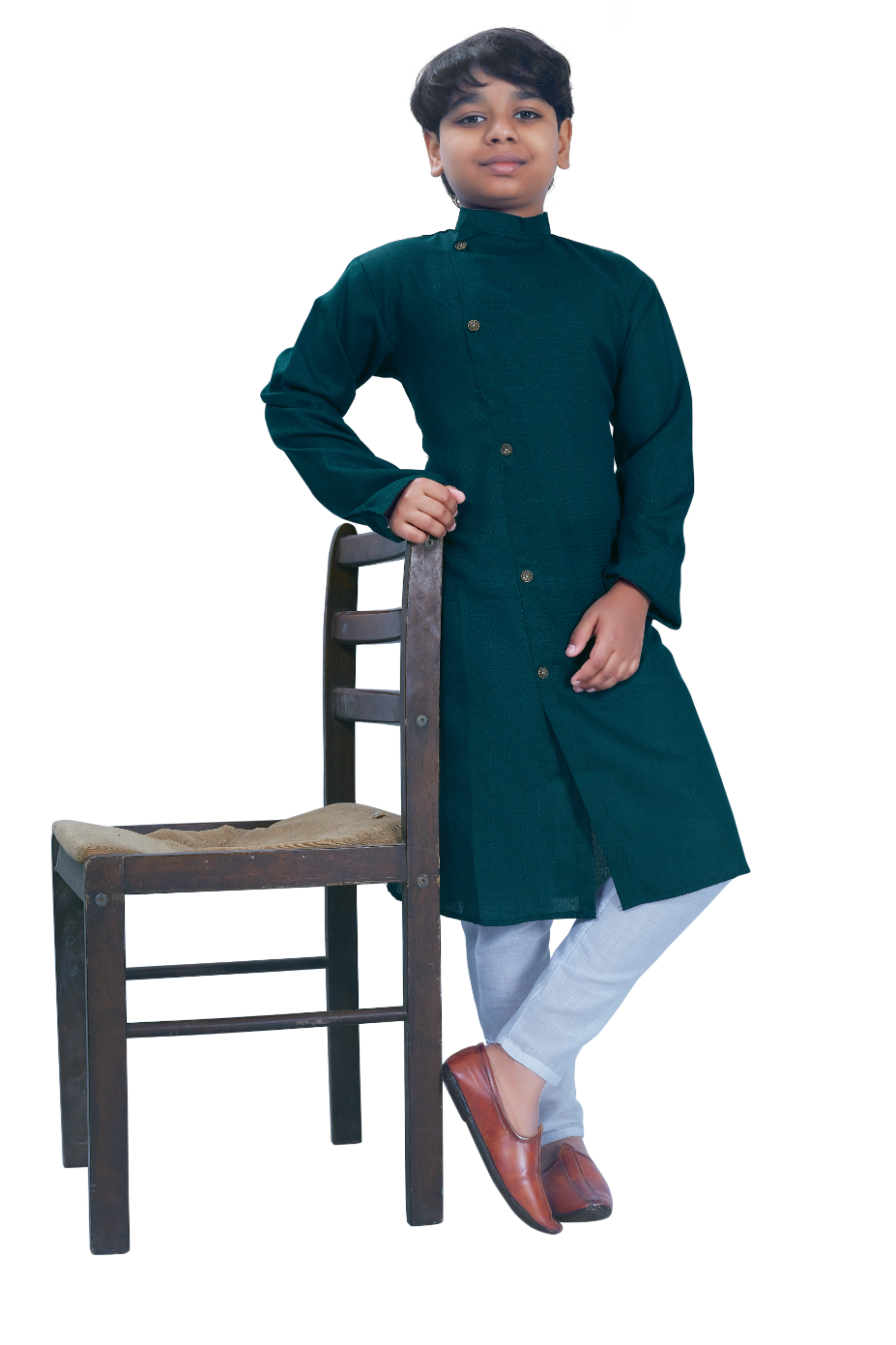 DEIANA'S Casual Designer Kurta Pyjama Set For Boys And kids (Green) | Grocsy