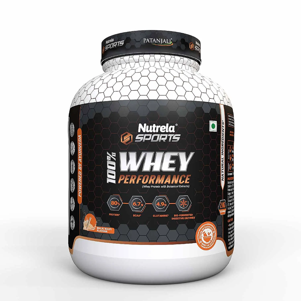 Patanjali Nutrela Sports Whey Performance (Malai- Kulfi) | Grocsy