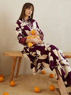 Indo Era Burgundy Printed Straight Kurta Trousers set | Grocsy