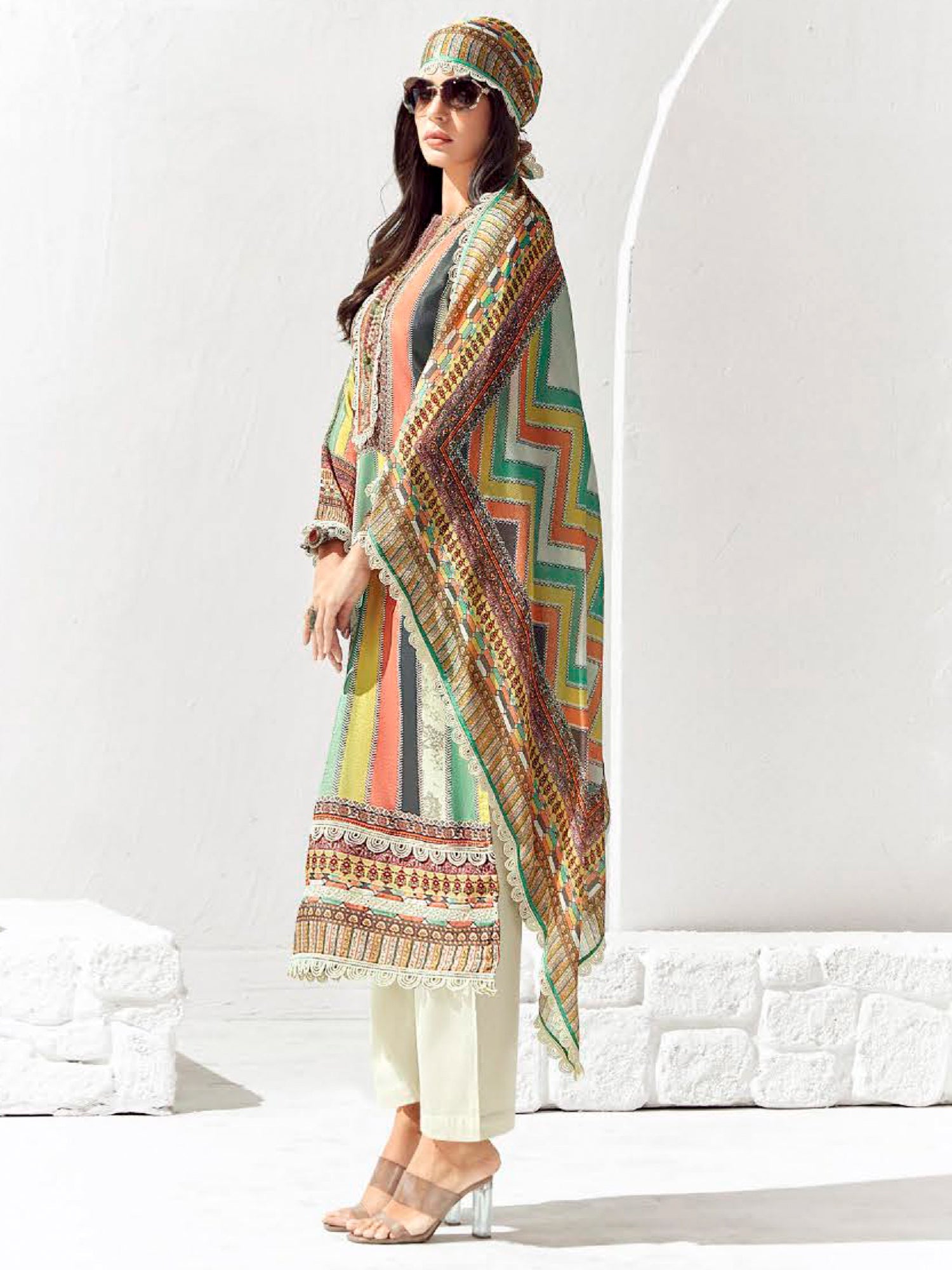 Indo Era Multi Printed Straight Kurta Trousers set | Grocsy