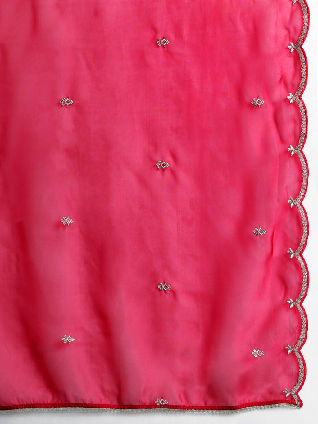 Indo Era Pink Embroidered Straight Kurta Trousers With Dupatta set | Grocsy