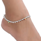 AanyaCentric Silver Plated Traditional Anklets Payal - Classic and Stylish for Women and Girls | Grocsy