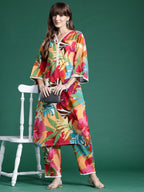 Indo Era Multi Printed Straight Kurta Trousers set | Grocsy