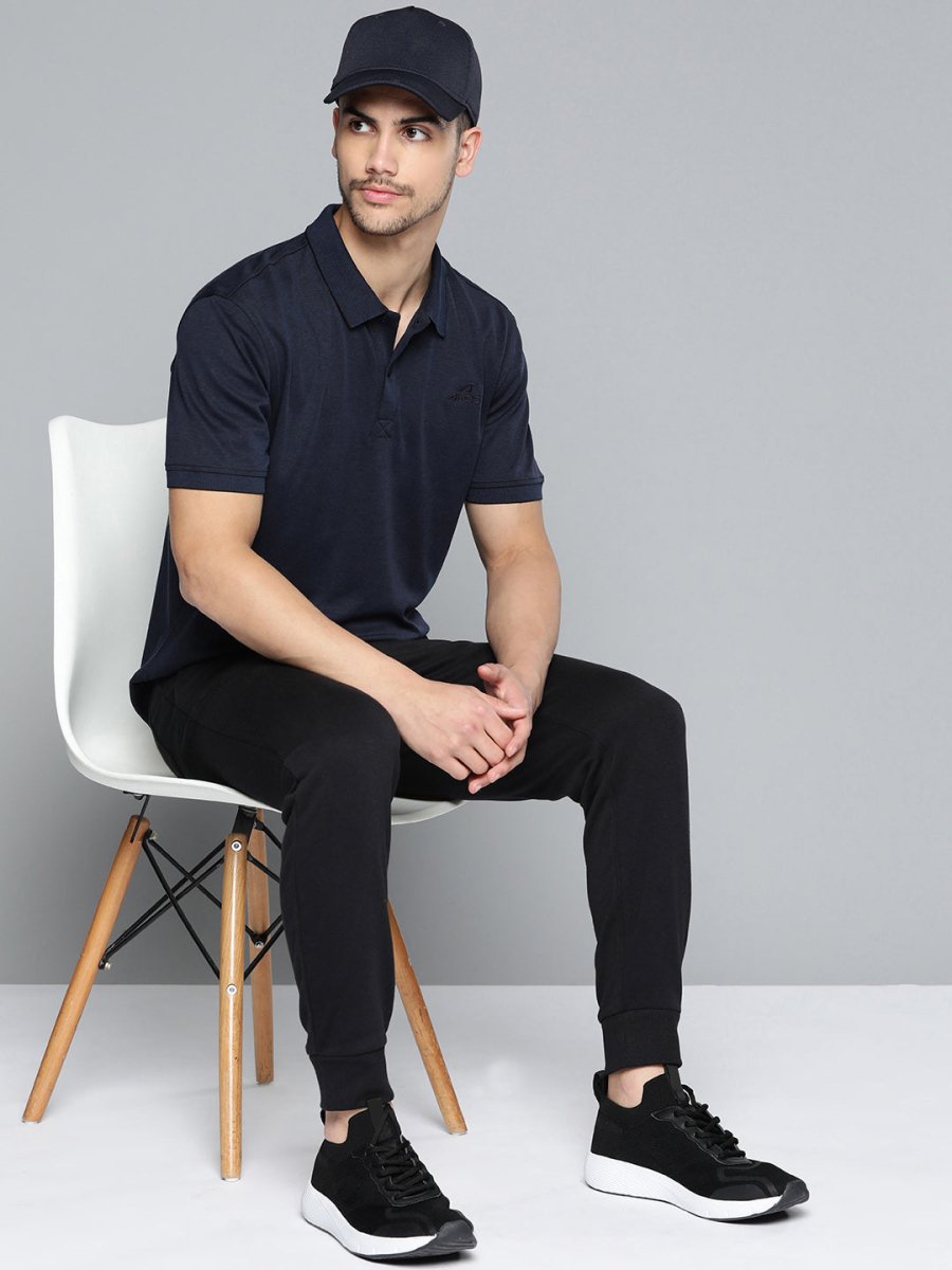 Alcis Men Polo Collar Anti Static Slim Fit Sports T-shirt | Grocsy