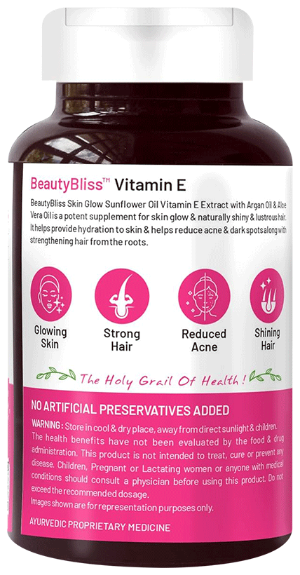 Bliss Welness Skin & Hair Care Vitamin E Capsule | Grocsy