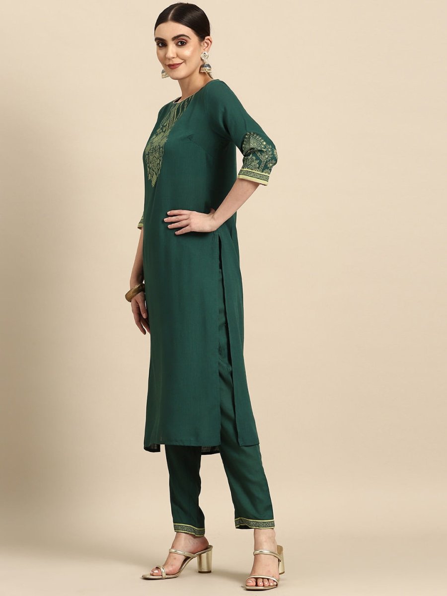 All About You Ethnic Motifs Print Kurta with Trousers & With Dupatta | Grocsy