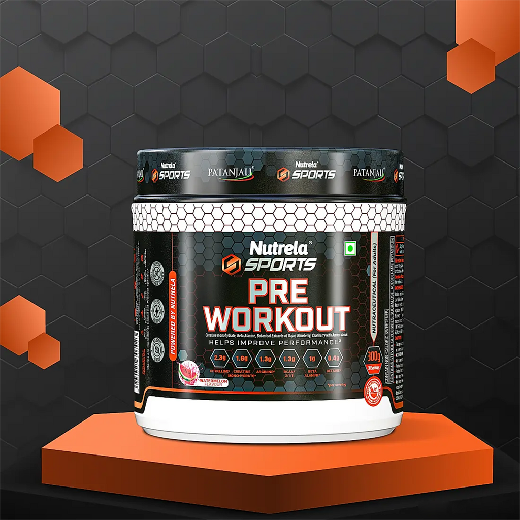 Patanjali Nutrela Sports Pre - Workout-(Watermelon) | Grocsy