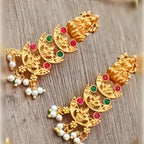 Jewel City Traditional Indian Bridal Jewelry Set - Ornate Chandelier Necklace | Grocsy
