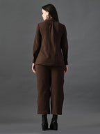 Myshka Women's Coffe Everyday Lounge Set | Grocsy
