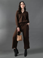 Myshka Women's Coffe Everyday Lounge Set | Grocsy