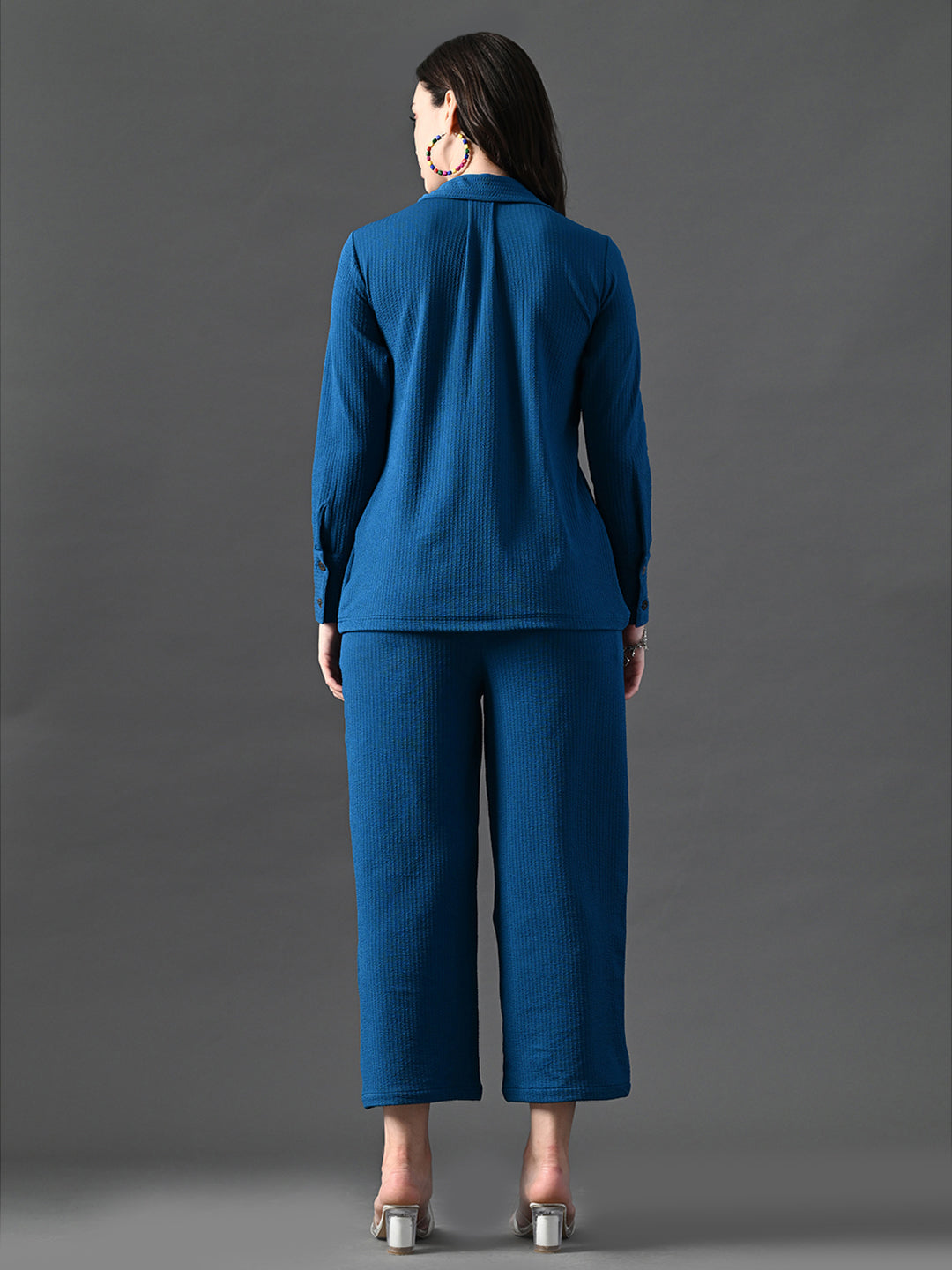 Myshka Women's Blue Everyday Lounge Set | Grocsy