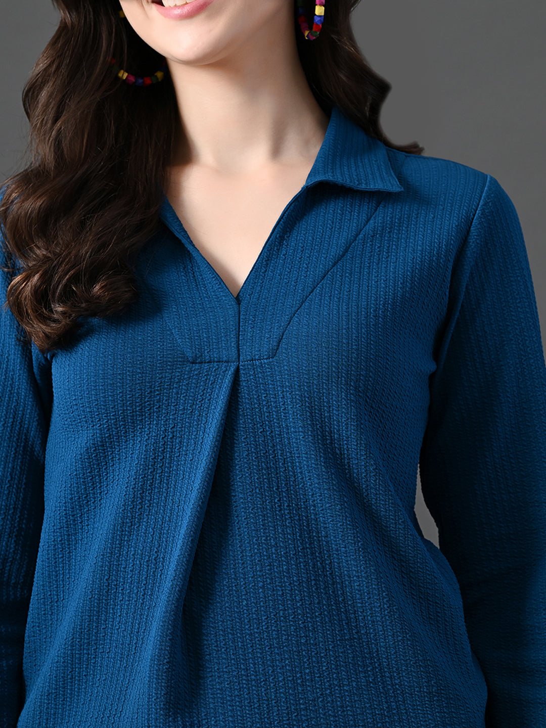 Myshka Women's Blue Everyday Lounge Set | Grocsy