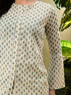 Myshka Women's Multi Printed Tunic With Lace | Grocsy