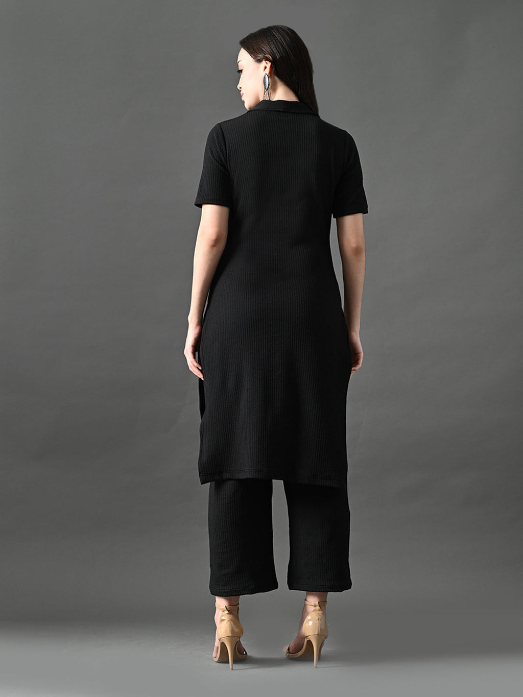 Myshka Women's Black Kurta Set | Grocsy