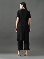 Myshka Women's Black Kurta Set | Grocsy