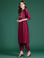 Indo Era Women Embroidered Straight Kurta Set | Grocsy