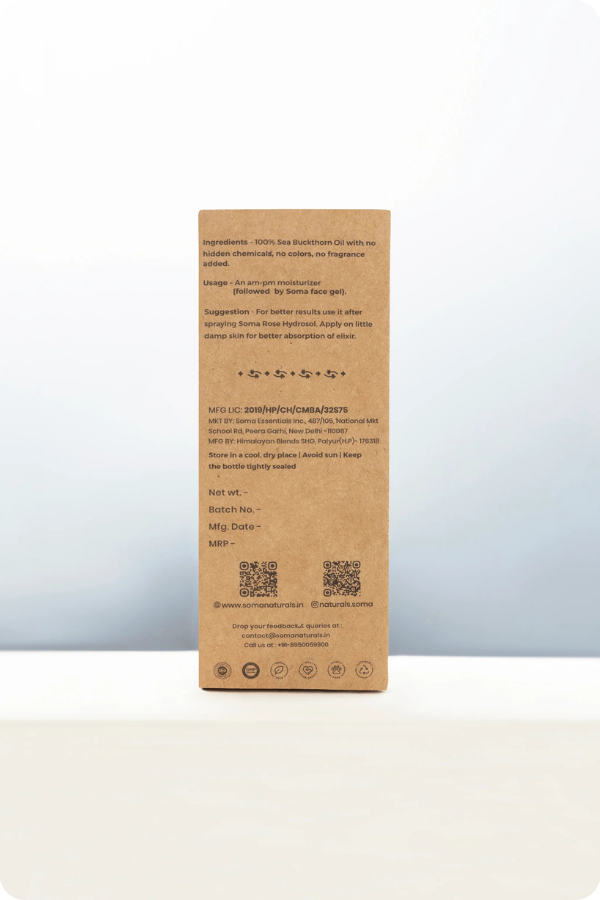 Soma Naturals Seabuckthorn Face Elixir | Grocsy