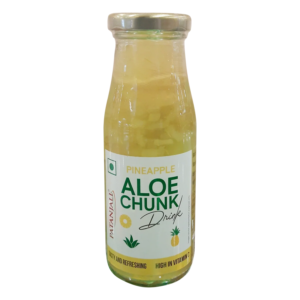 Patanjali Pineapple Aloe Chunk Drink | Grocsy