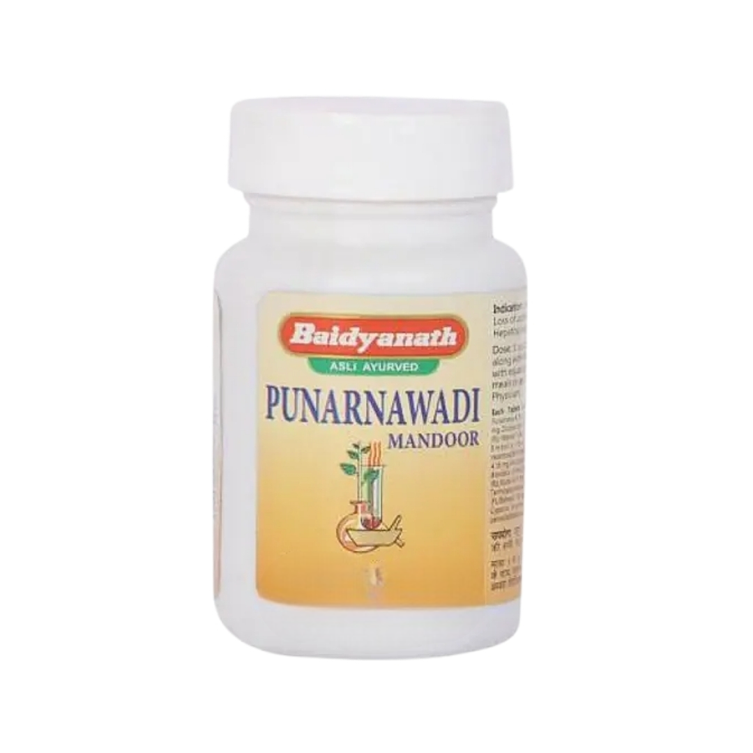 Baidyanath Punarnavadi Mandoor Tablets | Grocsy