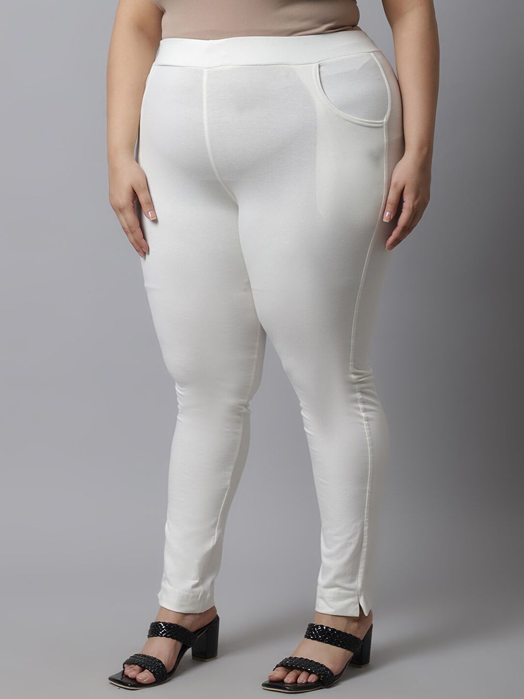TAG 7 Women Plus Size Cotton Ankle Length Leggings | Grocsy