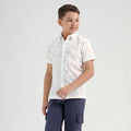 Chilins Boys Printed Regular Fit Casual Cotton Shirt | Grocsy