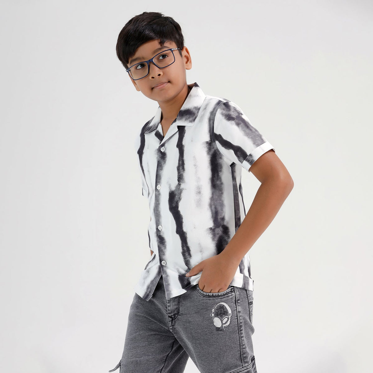 Chilins Boys Printed Resort Beach Regular Fit Shirt | Grocsy