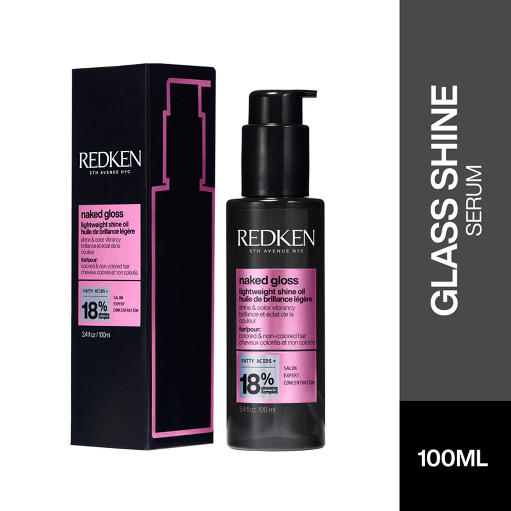 Redken Naked Gloss Lightweight Hair Serum. Adds Shine, Controls Frizz & Protects from Heat Damage | Grocsy