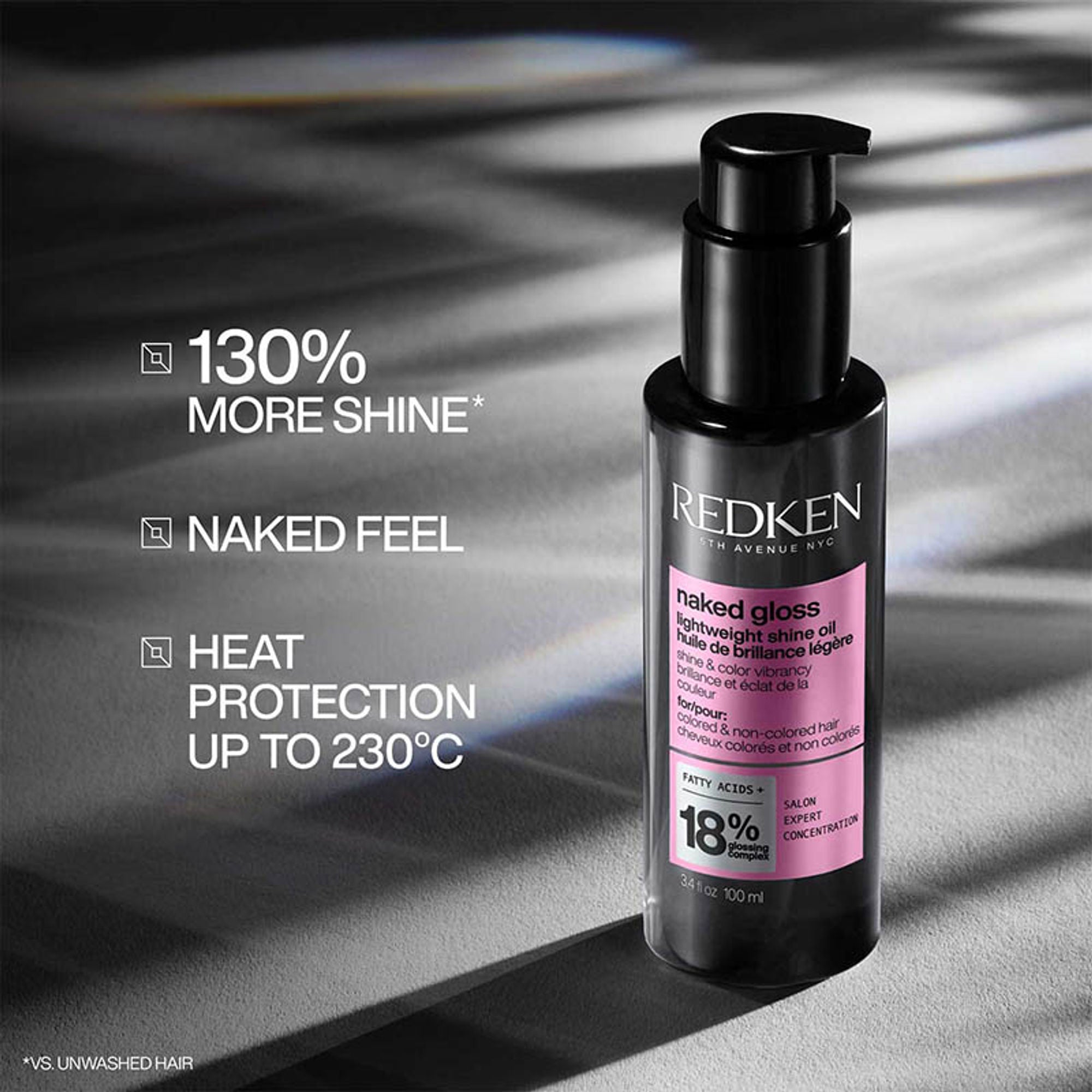 Redken Glossy Hair Combo-Acidic Colour Gloss Sulphate-Free Shampoo, Conditioner & Naked Gloss Serum | Grocsy