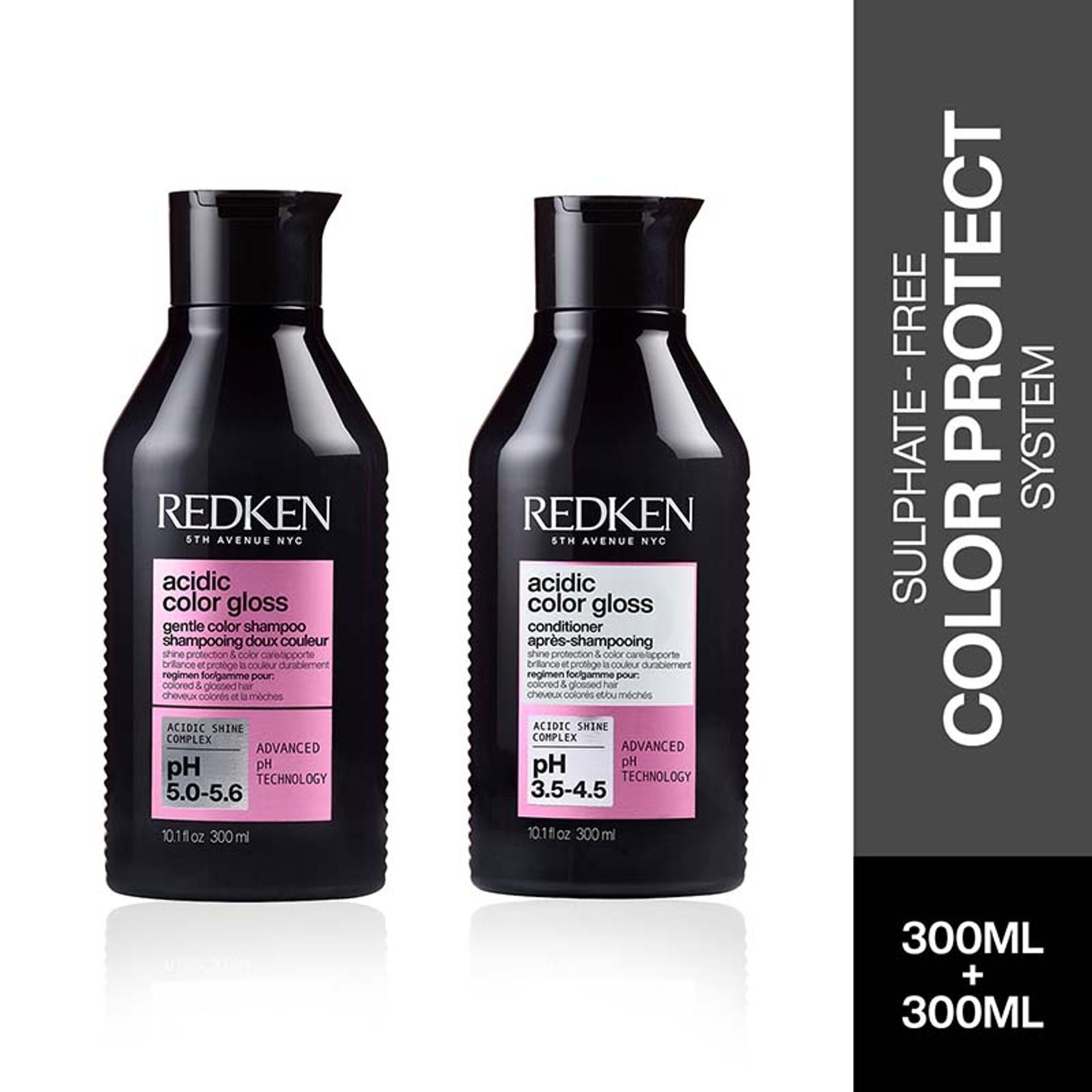 Redken Colour Protect Combo - Acidic Colour Gloss Sulphate-Free Shampoo & Conditioner | Grocsy