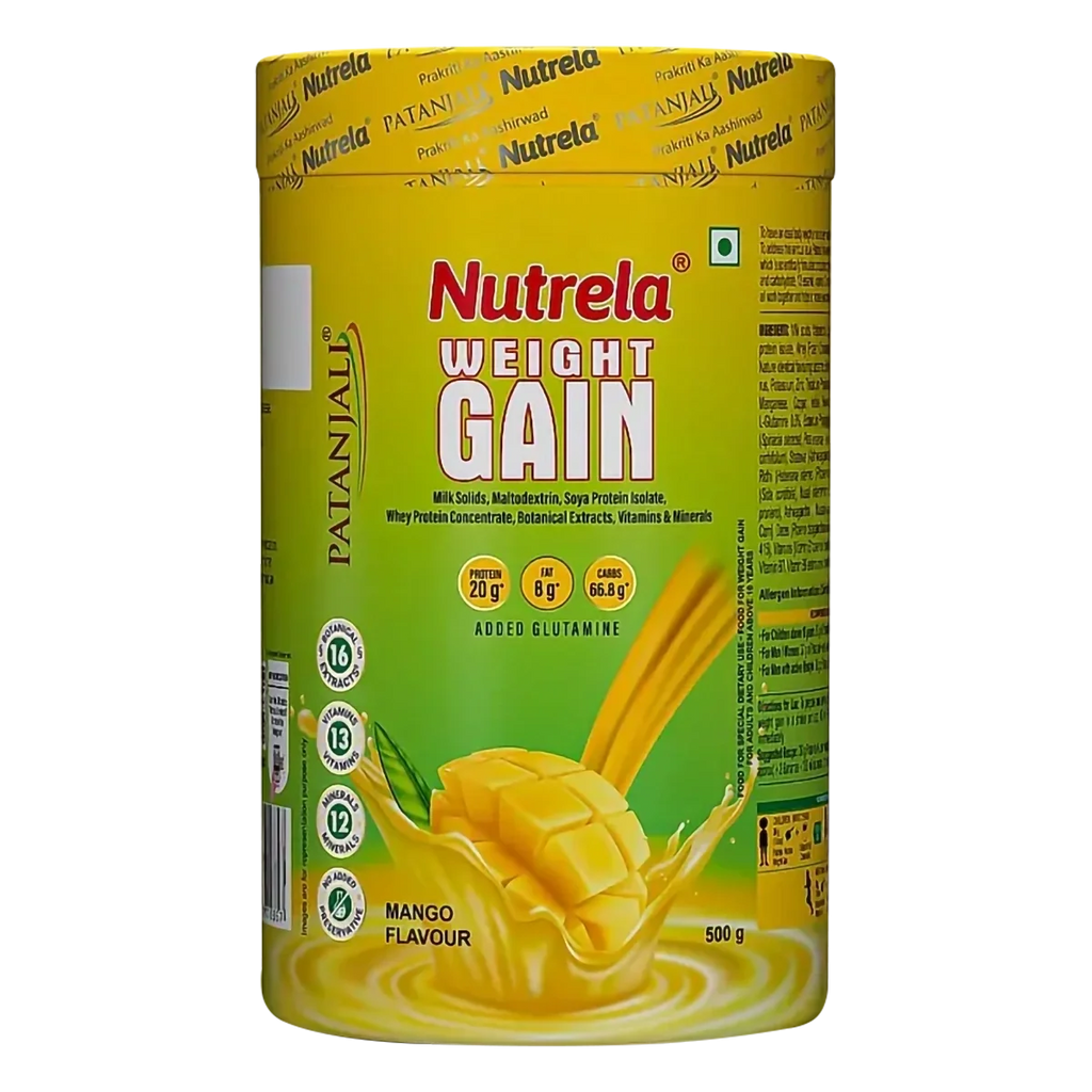 Patanjali Nutrela Weight Gain - Mango Flavour | Grocsy