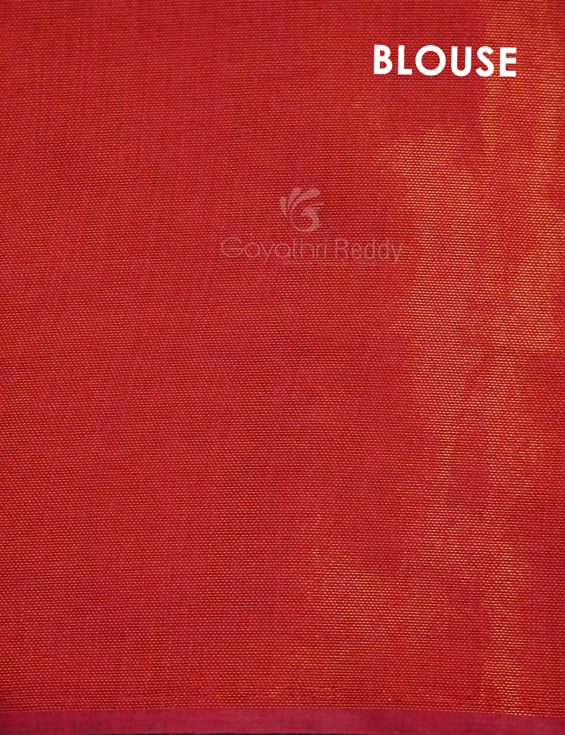 Sea Blue Colour With Tomato Red Blouse Cotton Brasso Saree By Gayathri Reddy Designer Studio | Grocsy
