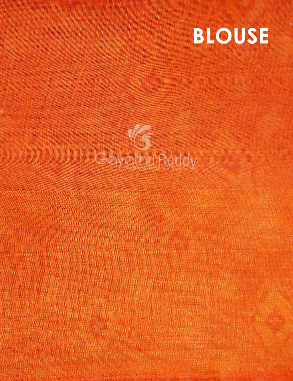 Shades of Cream And Orange Colour Blouse Patola Design Semi Chanderi Saree By Gayathri Reddy Designer Studio | Grocsy
