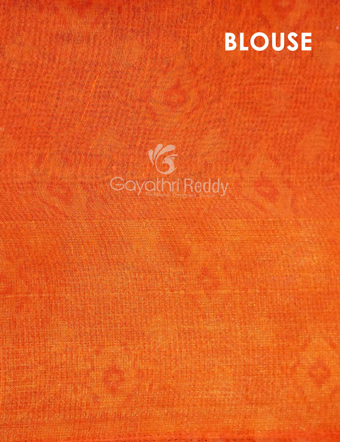 Shades of Cream And Orange Colour Blouse Patola Design Semi Chanderi Saree By Gayathri Reddy Designer Studio | Grocsy