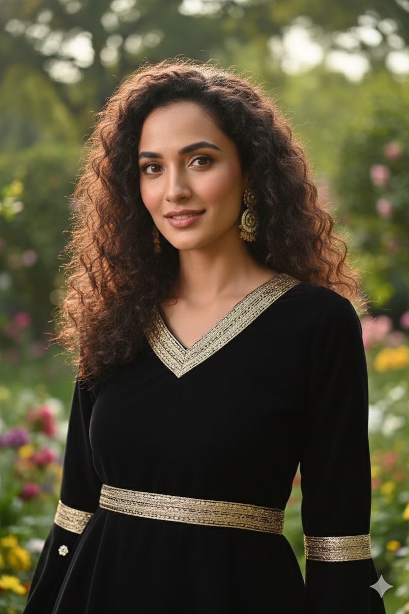 Myshka Women Black Velvet Peplum Top with Belt & Trouser Co-ord Set | Grocsy