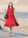 Myshka Girls Pure Cotton Pink Schiffli Midi Dress | Grocsy