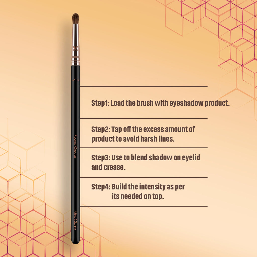 Miss Claire M13 - Round Crease Brush (S) - Rose Gold | Grocsy