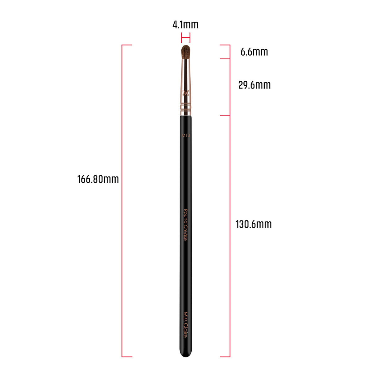 Miss Claire M13 - Round Crease Brush (S) - Rose Gold | Grocsy