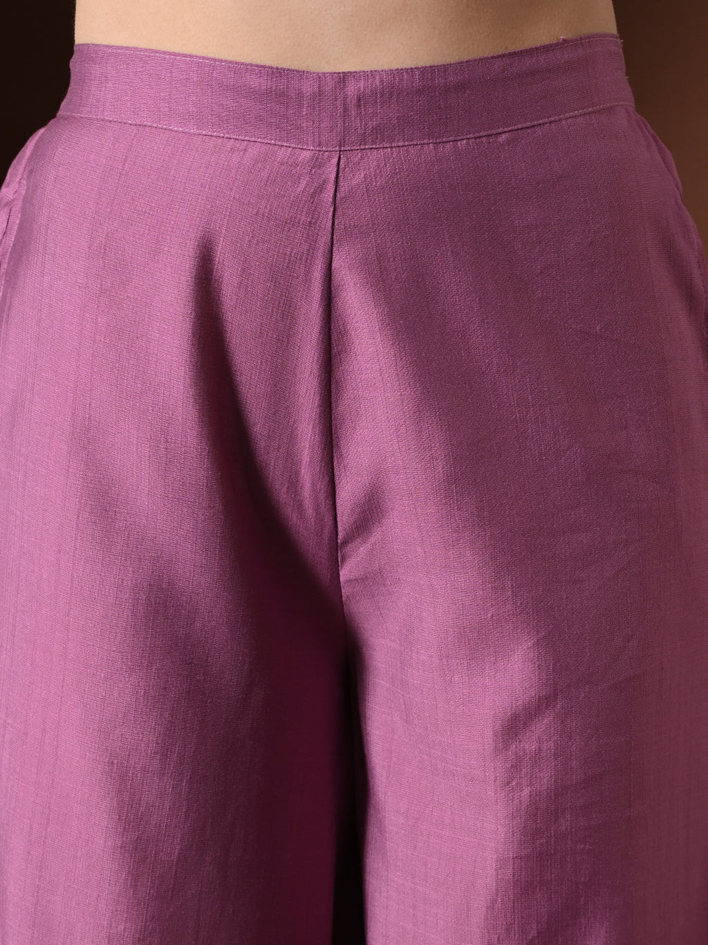 Myshka Women Lavender Longline Sleeveless Kurta with Trouser & Dupatta | Grocsy