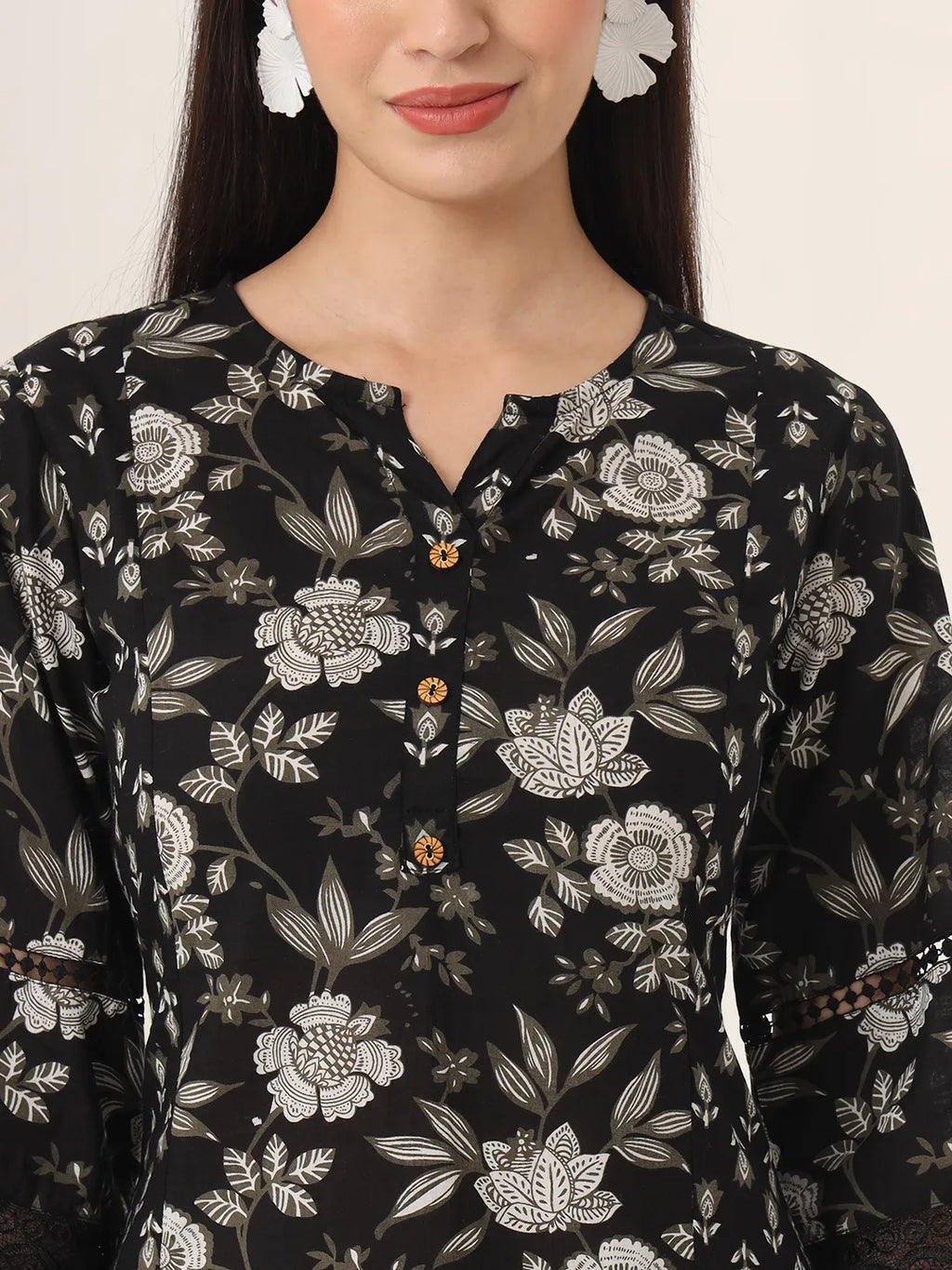 Yufta Black Pure Cotton Co Ord Set | Grocsy