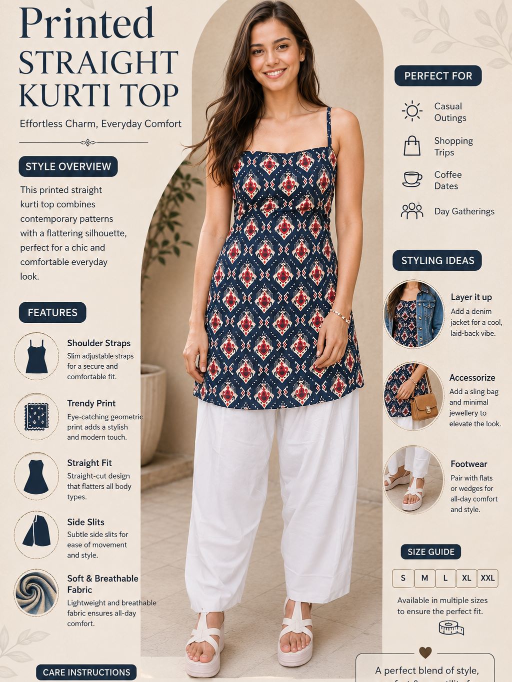Myshka Women Maroon Printed Shoulder Strap Cotton Kurta with Solid Falrsi Salwar | Grocsy