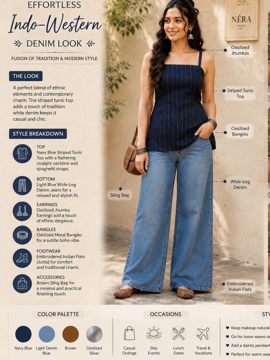 Myshka Women Navy Blue Shoulder Straps Self Woven Desgin Cotton Blend Solid Kurti | Grocsy