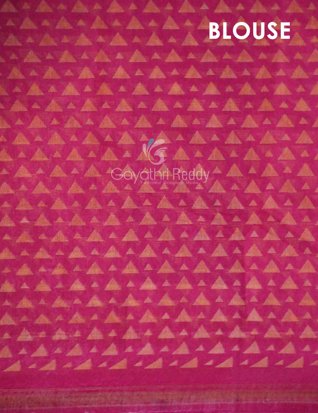Shades of Dark Green With Rose Pink Blouse Creeper Design Semi Chanderi Saree By Gayathri Reddy Designer Studio | Grocsy