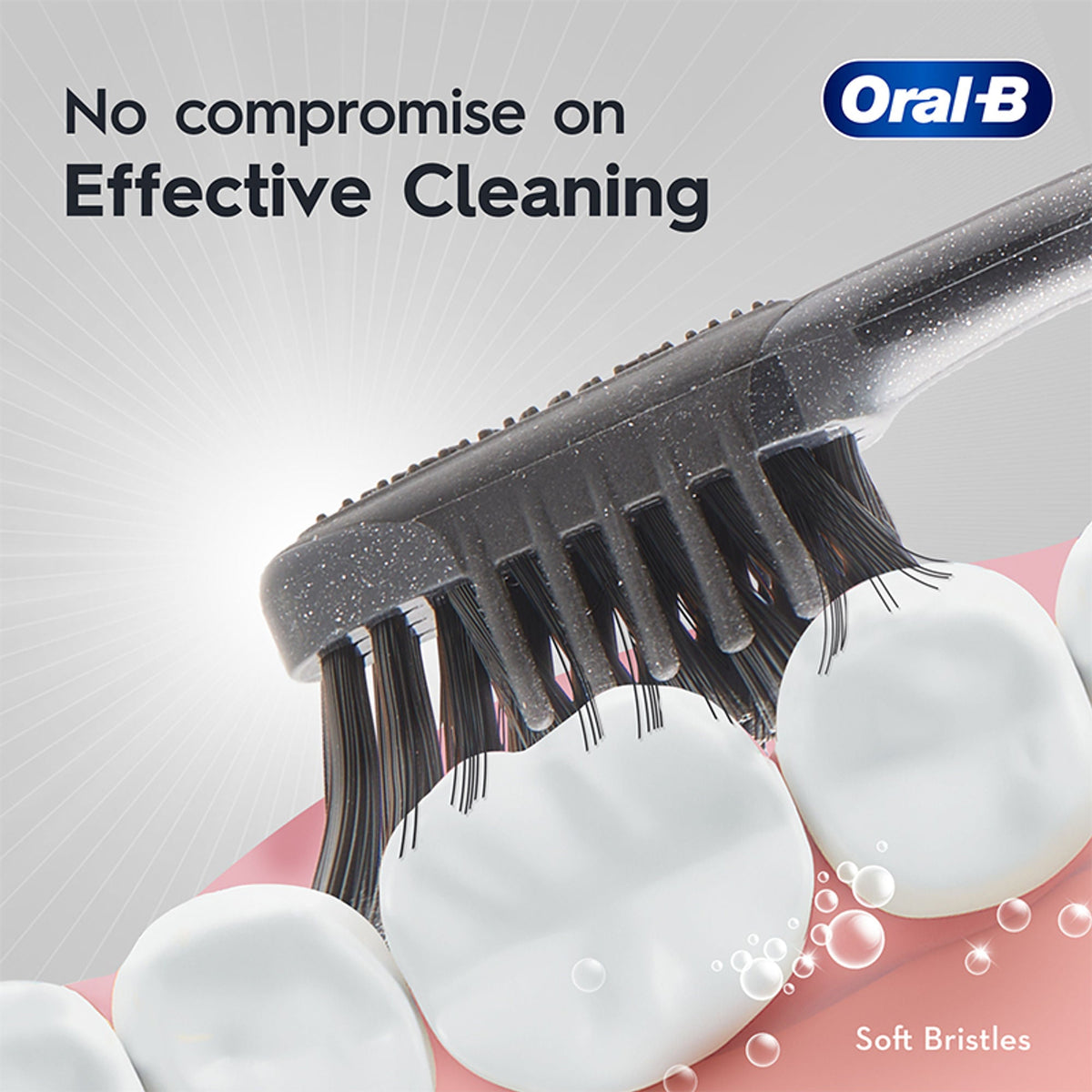 Oral-B 3D White Charcoal Soft Toothbrush For Adults (Pack Of 2) | Grocsy