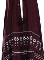 W for Woman Purple Printed Front Open Gillet | Grocsy