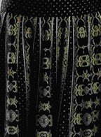 W for Woman Black Printed Skirt | Grocsy
