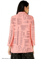 W for Woman Pink Printed Full Sleeve Top | Grocsy